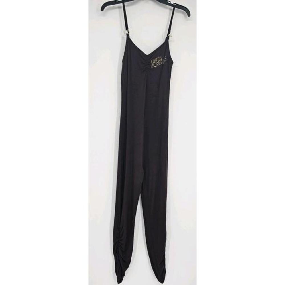 Vintage Apple Bottoms Women's Jumpsuit Large Brown Built Bra Ruched Legs EUC 90s